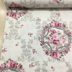 Aynalı Gül Pazen Kumaş