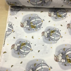 Gri Balon Pazen Kumaş