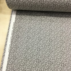 Gri Çıtır Çiçek Pazen Kumaş