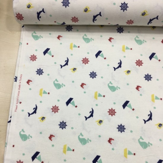 Mavi Yunus Pazen Kumaş