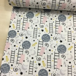 Merdivenli Kedi Pazen Kumaş