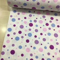 Mor Puantiye Pazen Kumaş