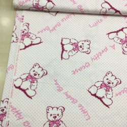 Pembe Ayıcık Pazen Kumaş