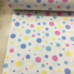 Pembe Puantiye Pazen Kumaş