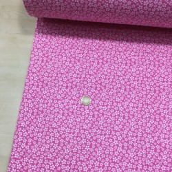 Pembe Çıtır Çiçek Pazen Kumaş