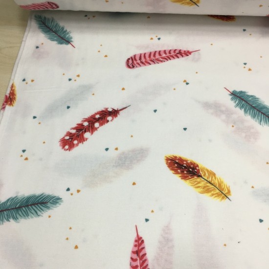 Pembe Kuş Tüyü Pazen Kumaş