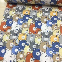 Renkli Ayıcıklar Müslin Kumaş