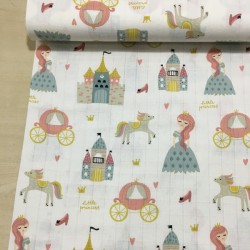 Faytonlu Prenses Müslin Kumaş