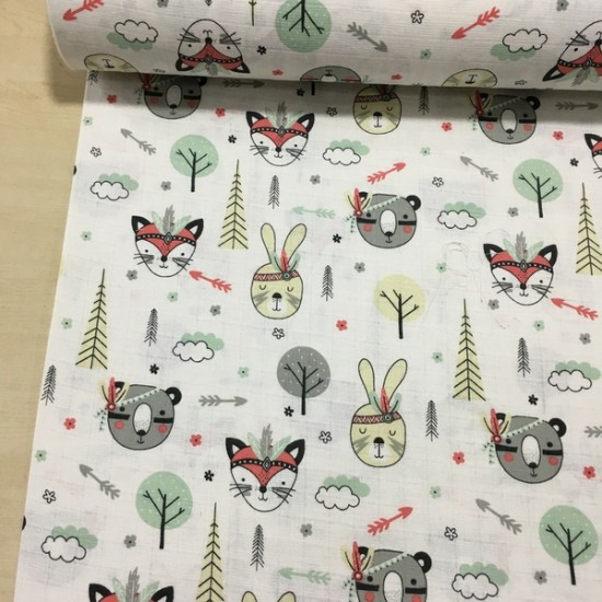 İzci Kedi Müslin Kumaş