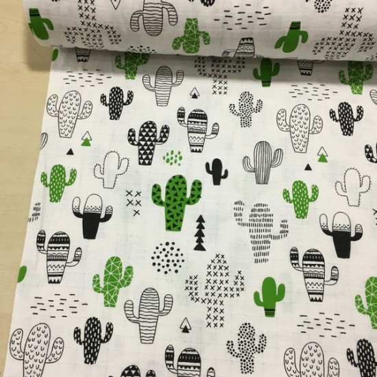 Kaktüs Müslin Kumaş