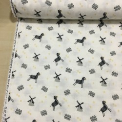 Karikatür Zebra Müslin Kumaş