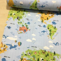 Mavi Keşif Müslin Kumaş