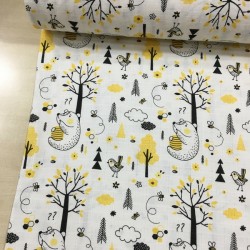 Sarı Ayıcık Müslin Kumaş