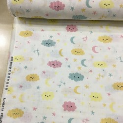 Sarı Bulut Müslin Kumaş