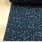 Yıldızlar Lacivert Müslin Kumaş