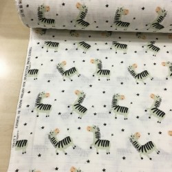 Zebra Müslin Kumaş